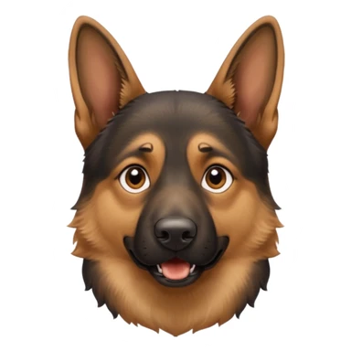 german shepard head only barkingg sticker