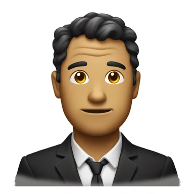 noir tenant un nugget de poulet sticker