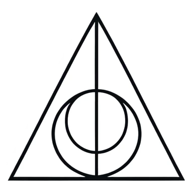Deathly Hallows symbol sticker