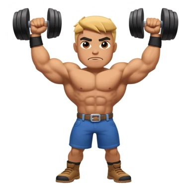 Brawl Stars character flexing muscles sticker