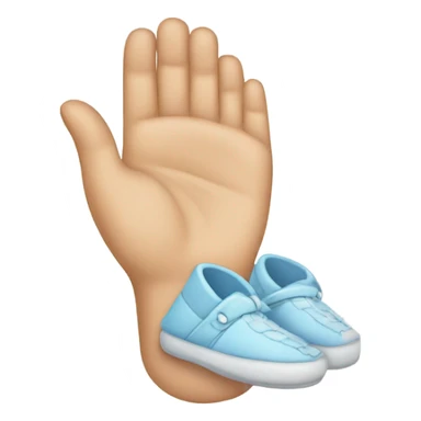 A hand with slipper sticker