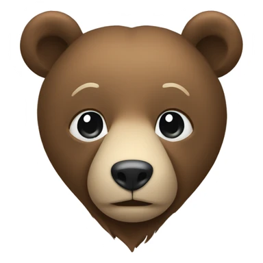 un ours avec un coeur sticker