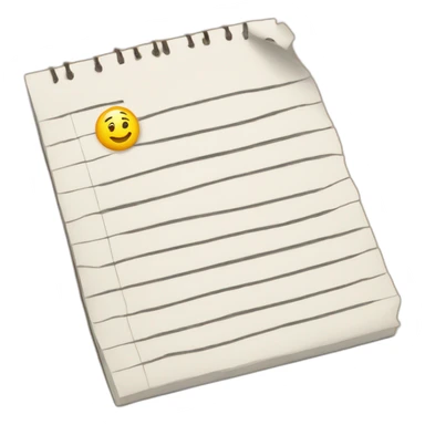 writing in notepad sticker