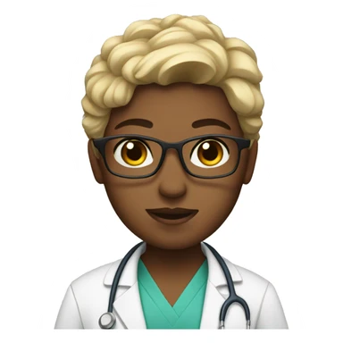 Allie as a doctor sticker