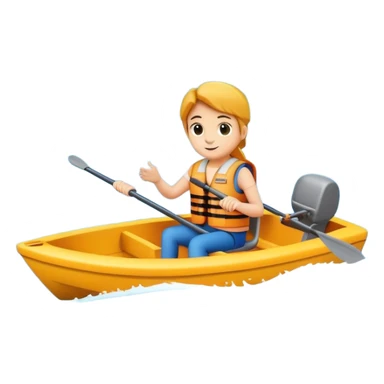 Boating on the park's lake sticker