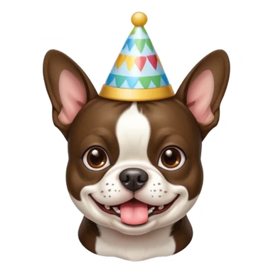 Make a dancing boston terrier emoji sticker