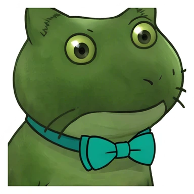 Cat with super in awe face sticker