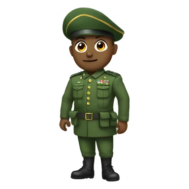 corazón verde militar sticker