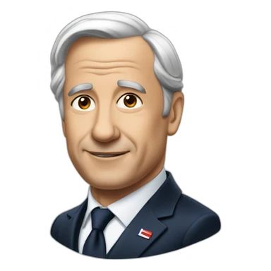 A french president sticker