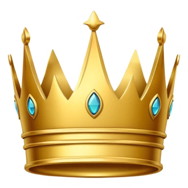 Simple Gold crown sticker