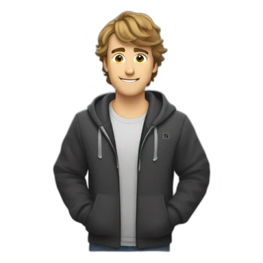 Mr beast qui fait un doit d'honneur sticker