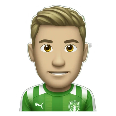 Emoji de escudo de atlético nacional de Colombia sticker