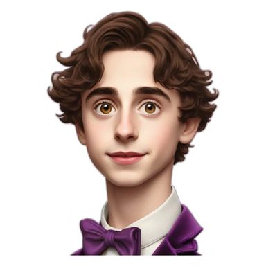 Timothée Chalamet as young Willy Wonka sticker