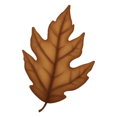 Brown leaf sticker