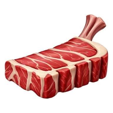 lamb rib meat sticker