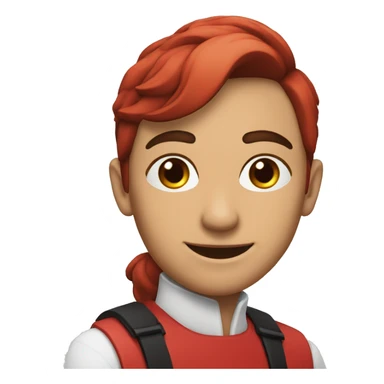 Circulo rojo con cinco puntos negros sticker