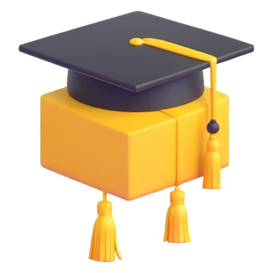 yellow graduation cap sticker