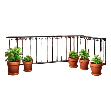 City rooftop balcony sticker