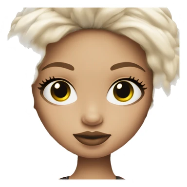 White skin Bratz doll sticker