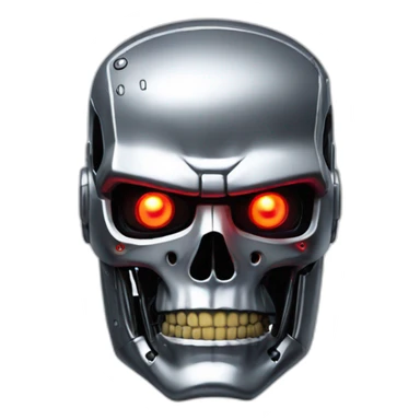 terminator face t-800 sticker