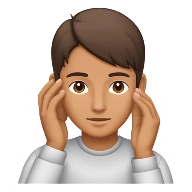 Tuck hair behind ear sticker