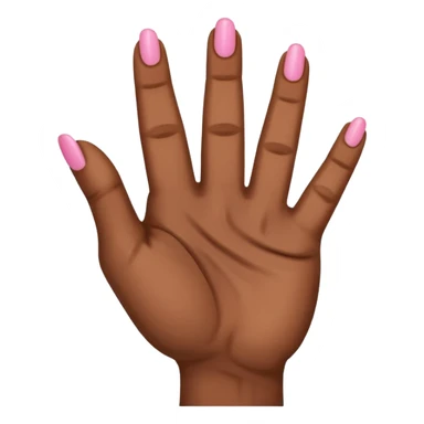 Brown skin hand doing a pinky promise sticker