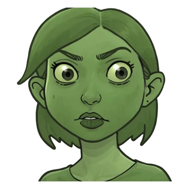 Girl mad at her boyfriend  sticker