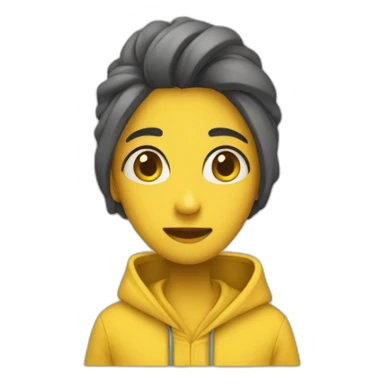 epmty yellow hoodie sticker