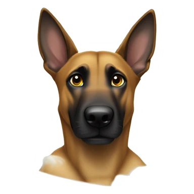malinois qui prend son bain, sa douche sticker