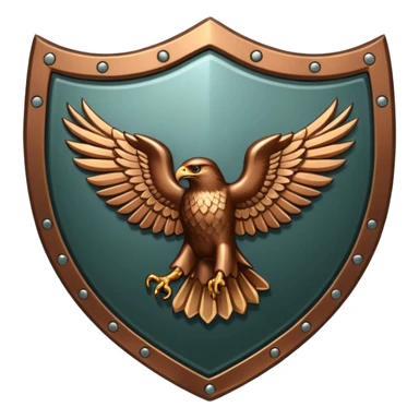 Hawk shield emblem sticker