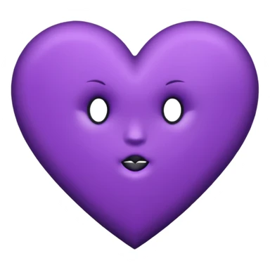 goth heart with purple velvet and silver studs sticker