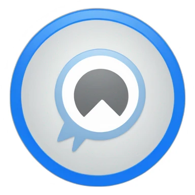 white tick inside blue circle sticker