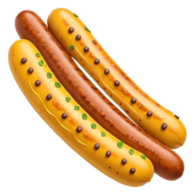 mustard sausage  sticker