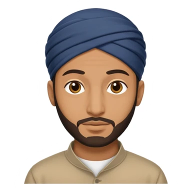 a muslim man sticker