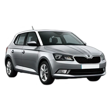 Grey skoda fabia 1 sticker