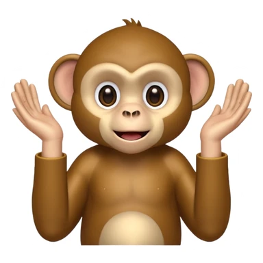 A monkey clapping cymbals sticker