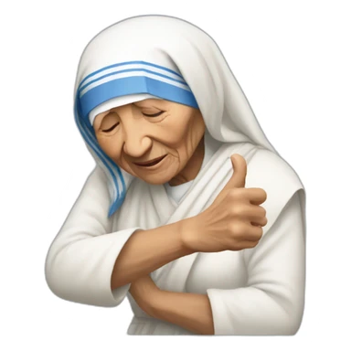 mother teresa who does a dab sticker