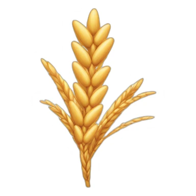 spike of wheat sticker