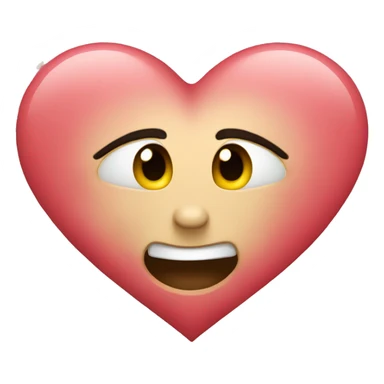 A heart embracing itself sticker