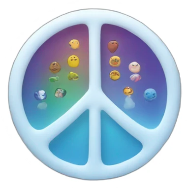 Peace and interconnectedness sticker