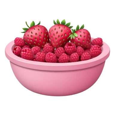 pinkpastel  fruits bowl sticker