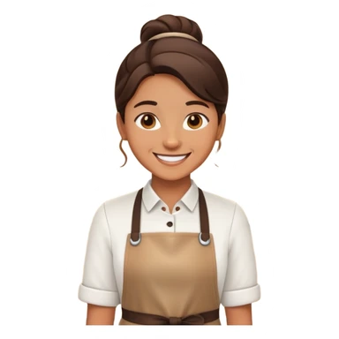 barista with apron sticker