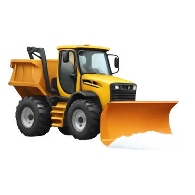 White skin man driving a snow plow sticker