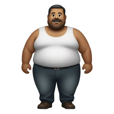 Big fat man sticker