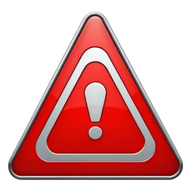 Make a red danger sign sticker