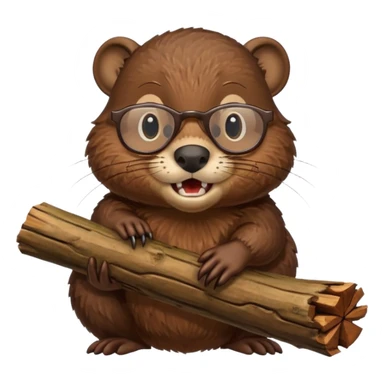 spectacled beaver sticker