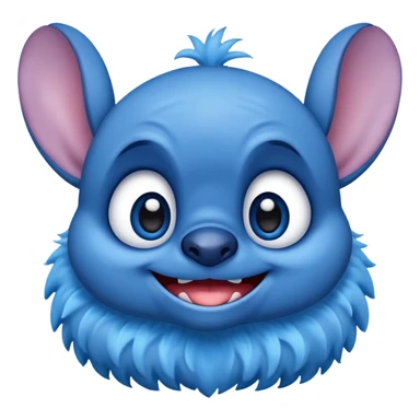 Emoji of cute stitch sticker