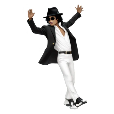 Michael jackson moonwalking sticker