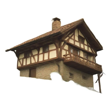 a home in the mountain Basque co sticker