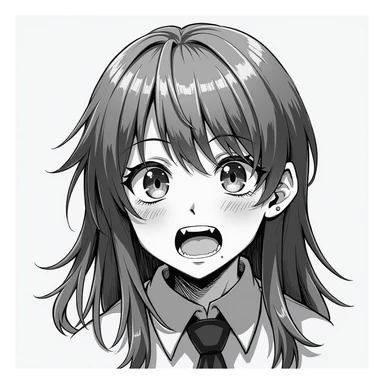 Fourth Squid Game Season 2 character, individual portrait, black and white, no color, realistic style, dramatic expression sticker